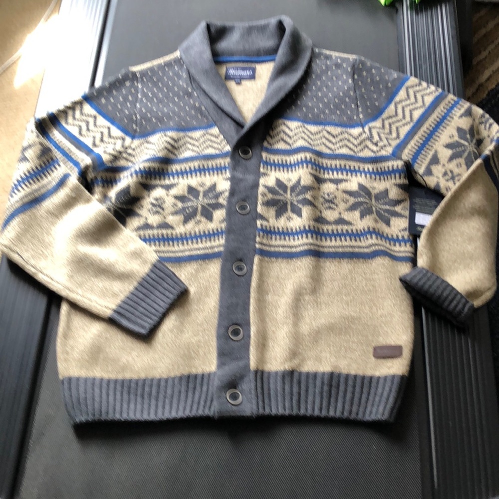 RUMORS (XL) Shawl collar button down knit built for comfort cardigan